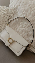 Coach Soft Tabby Shoulder Bag in Chalk (off-white)